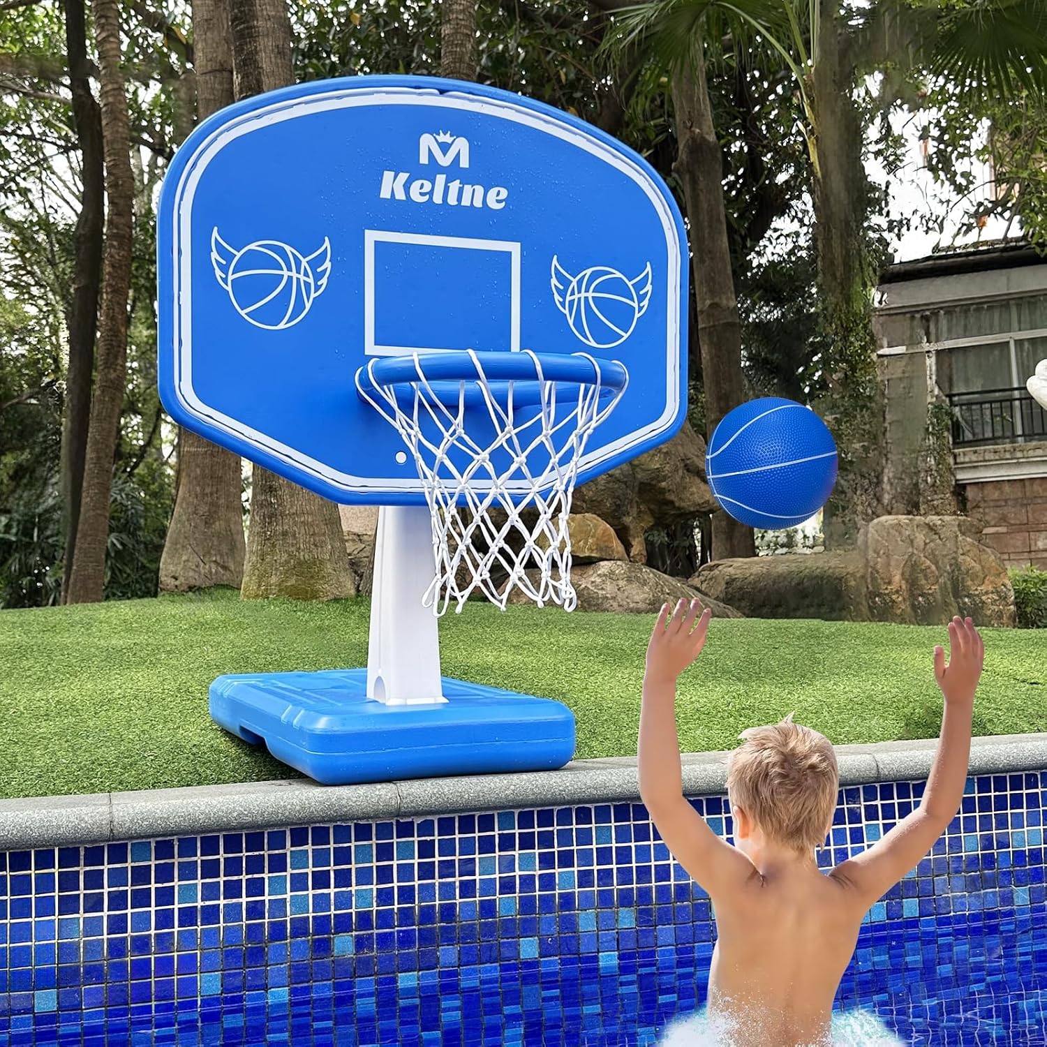 Kids Outdoor Basketball - Large Swimming Pool Basketball Hoop with