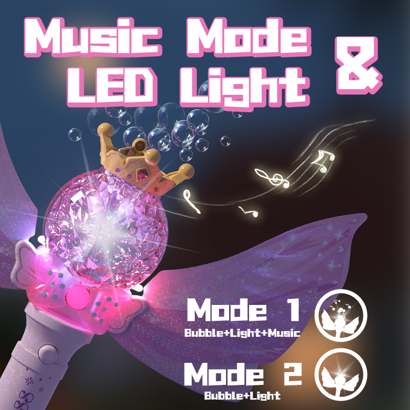 Bubble Sword Wand - Princess Angel Wing Bubble Wand Electric