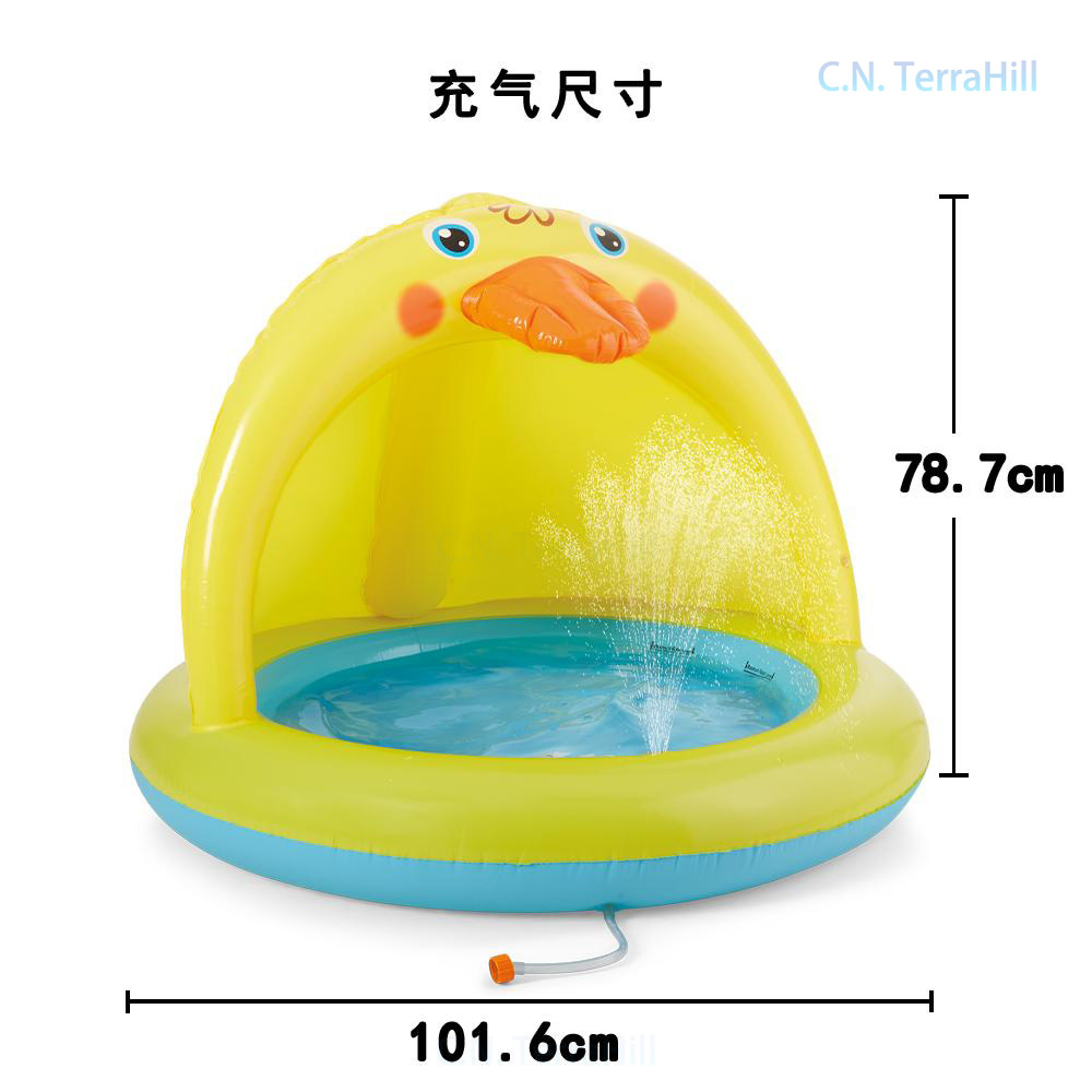 Inflatable Splash Pool for Kid - Kids Outdoor Water Play Table review and price