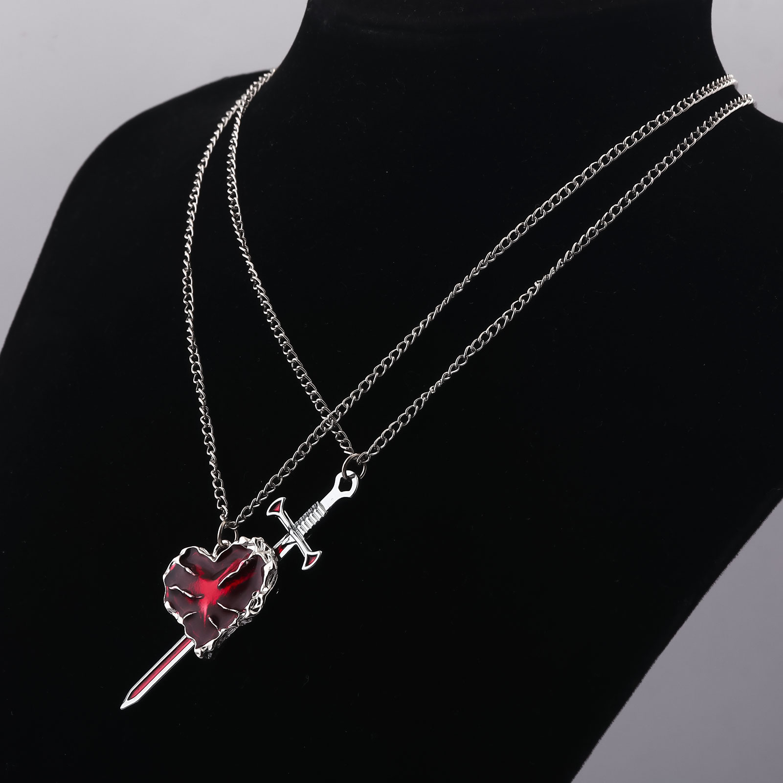 New Sword Heart Couple Necklac - Bubble Sword Wand review and price