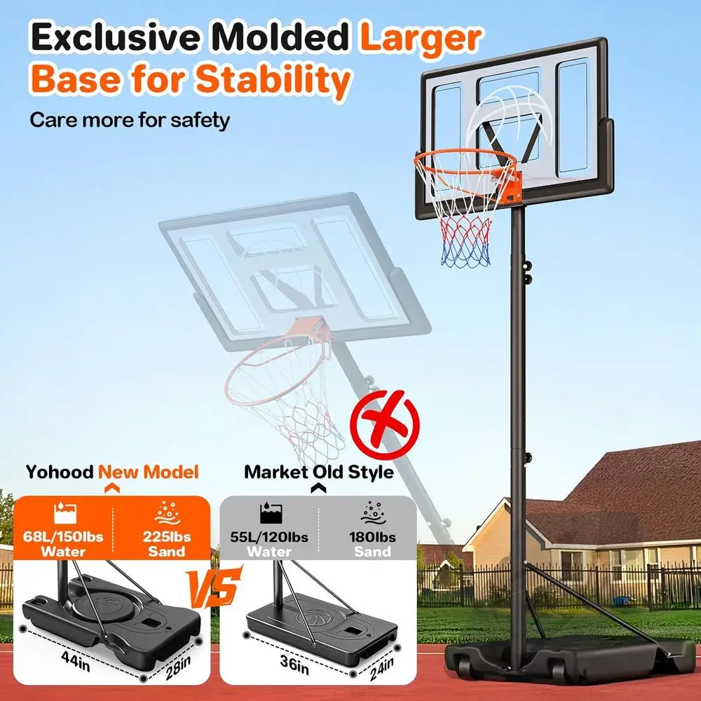 Adjustable Portable Outdoor Ba - Kids Outdoor Basketball review and price