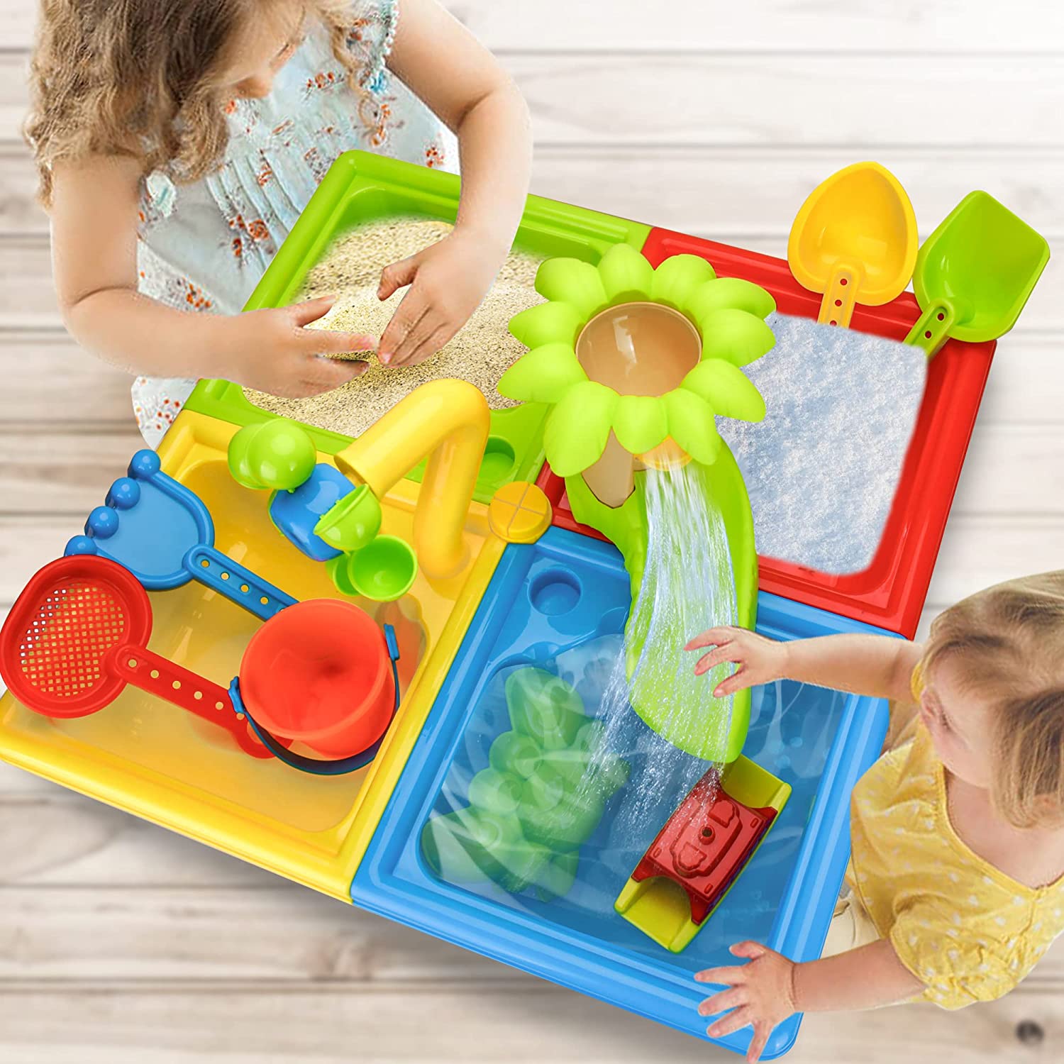 Beach Table Sand Play Toys Chi - Kids Outdoor Water Play Table review and price