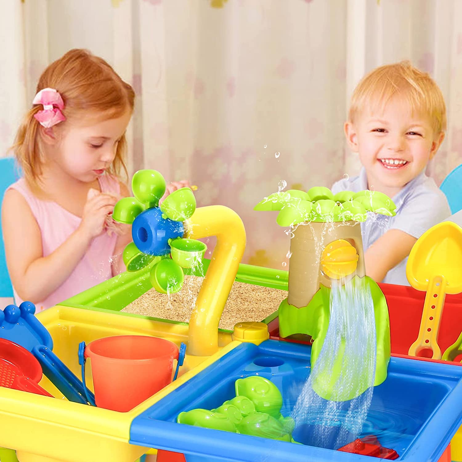 Beach Table Sand Play Toys Chi - Kids Outdoor Water Play Table review and price