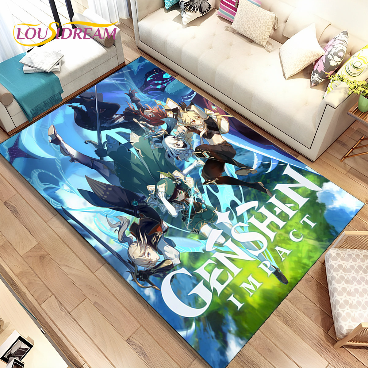 Genshin Impact Cartoon Game Ar - Kids Outdoor Mat review and price