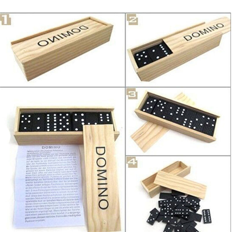 28pcs/Set Wooden Domino Board  - Kids Outdoor Outfit review and price