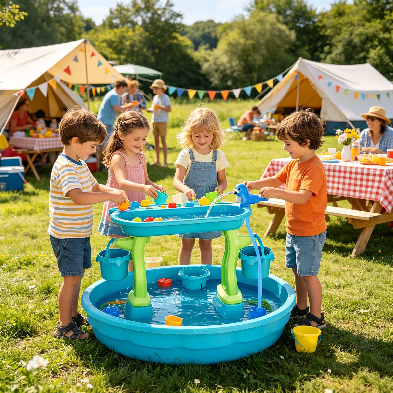 Rechargeable Water Table Spray - Kids Outdoor Water Play Table review and price