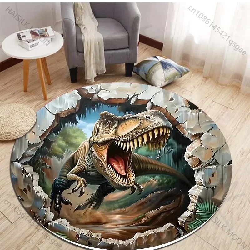 HD 3D Dinosaur Print Round Rug - Kids Outdoor Mat review and price