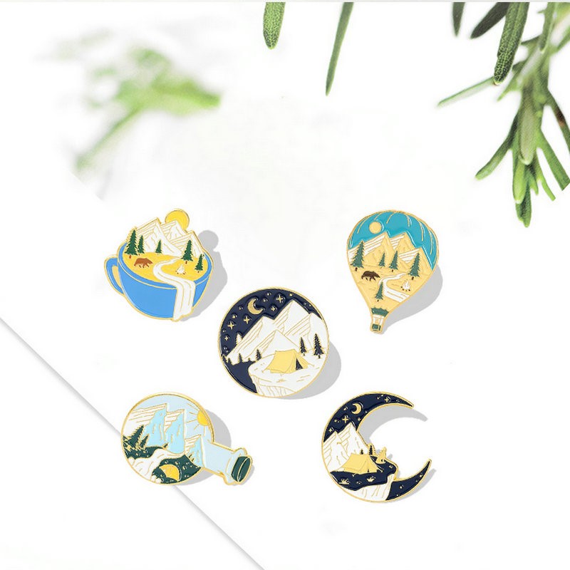 Camping Adventure Enamel Pins  - Kids Outdoor Adventure review and price