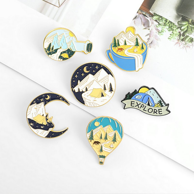 Camping Adventure Enamel Pins  - Kids Outdoor Adventure review and price
