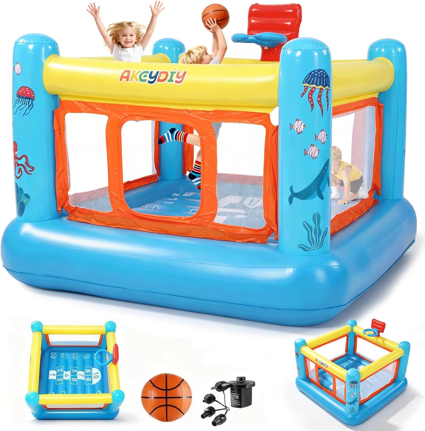 Bounce House, PVC Inflatable B - Kids Outdoor Basketball review and price