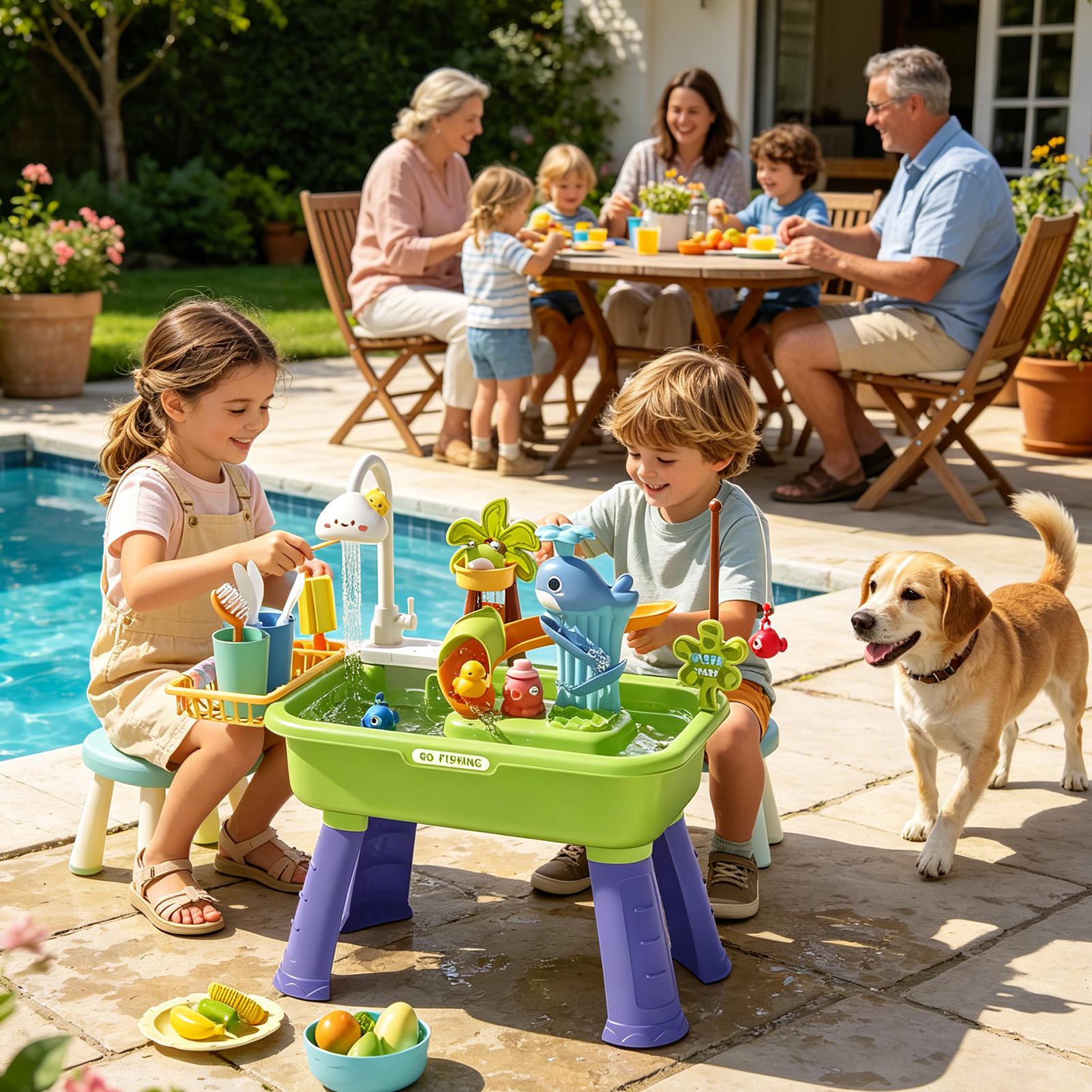 Water Table For Kids With Pump - Kids Outdoor Water Play Table review and price