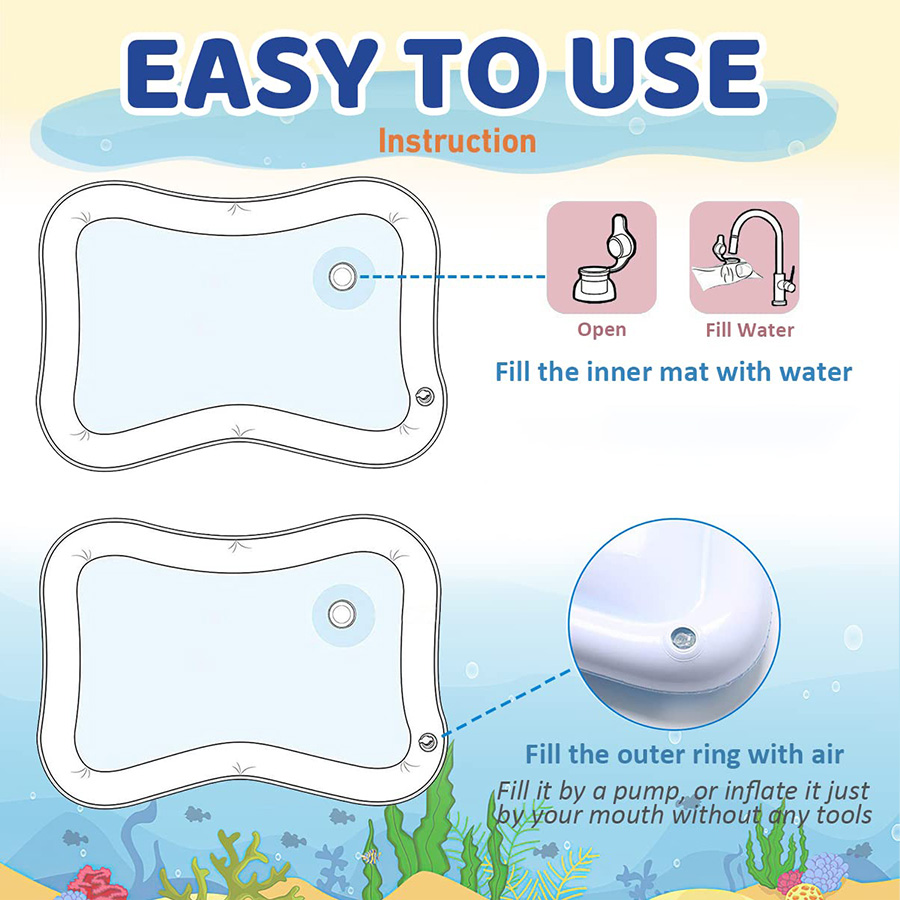 1pc Inflatable PVC Playing Mat - Kids Outdoor Water Play Table review and price