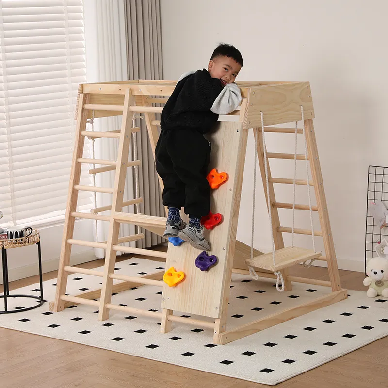 JMZ Wooden Jungle Gym Slide Cl - Kids Outdoor Jungle Gym review and price