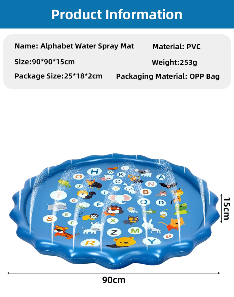 Alphabet Inflatable Water Spri - Kids Outdoor Mat review and price