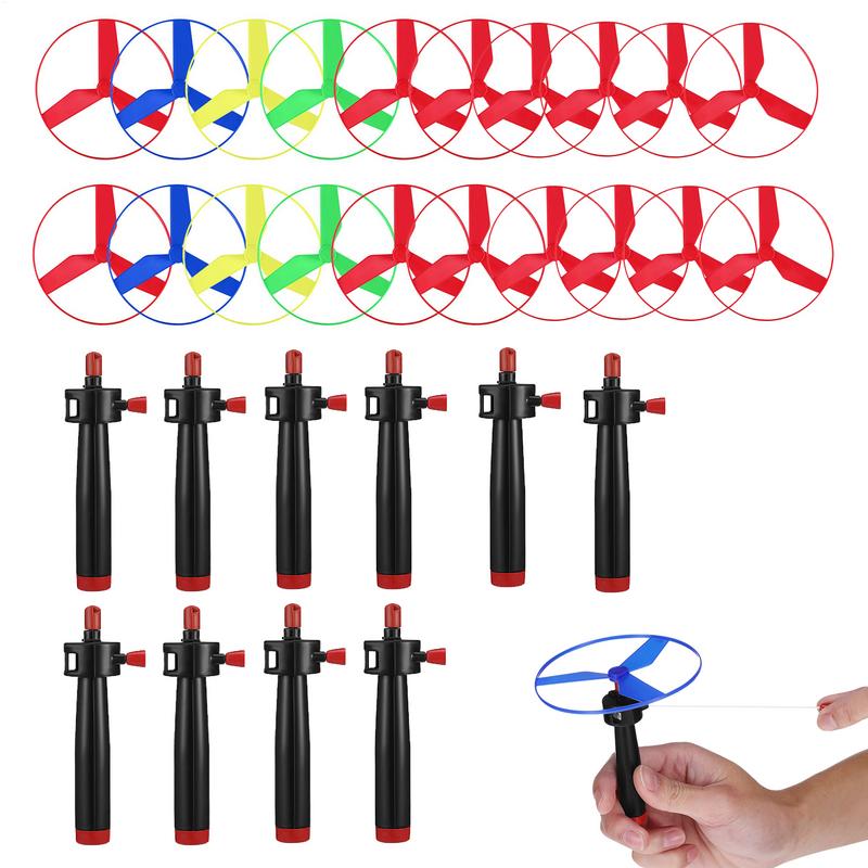10 set Pull String Flying Disc - Kids Outdoor Zipline review and price