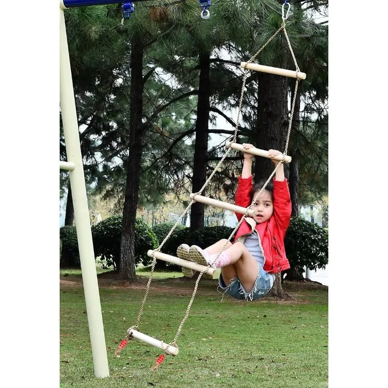 Children Climbing Rope Ladder  - Kids Outdoor Gear review and price