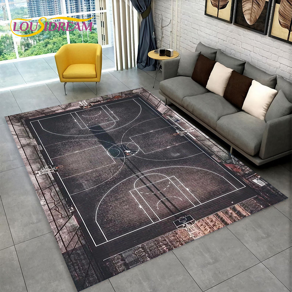 3D Basketball Cour Cartoon Are - Kids Outdoor Flooring review and price