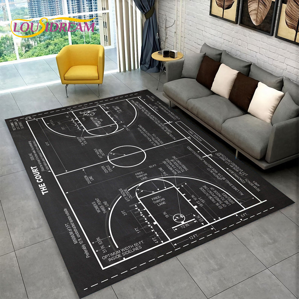 3D Basketball Cour Cartoon Are - Kids Outdoor Flooring review and price