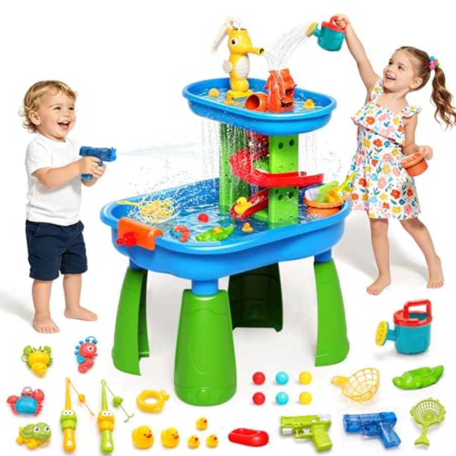 Outdoor water table for kids 3 - Kids Outdoor Water Play Table review and price