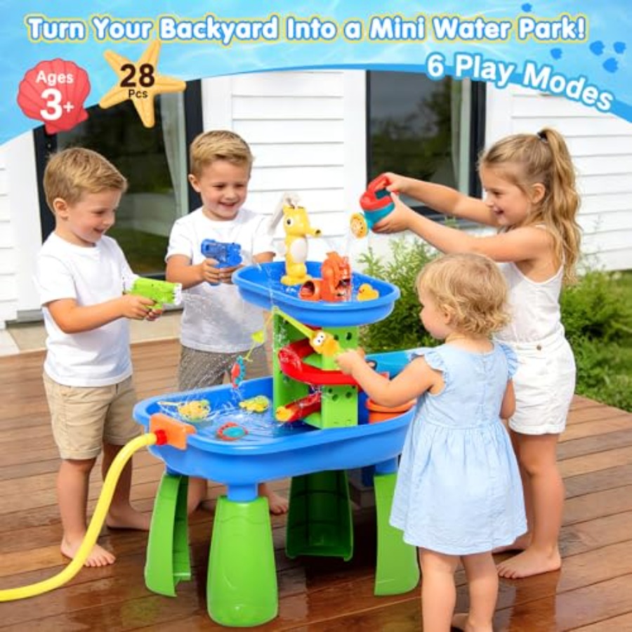 Outdoor water table for kids 3 - Kids Outdoor Water Play Table review and price
