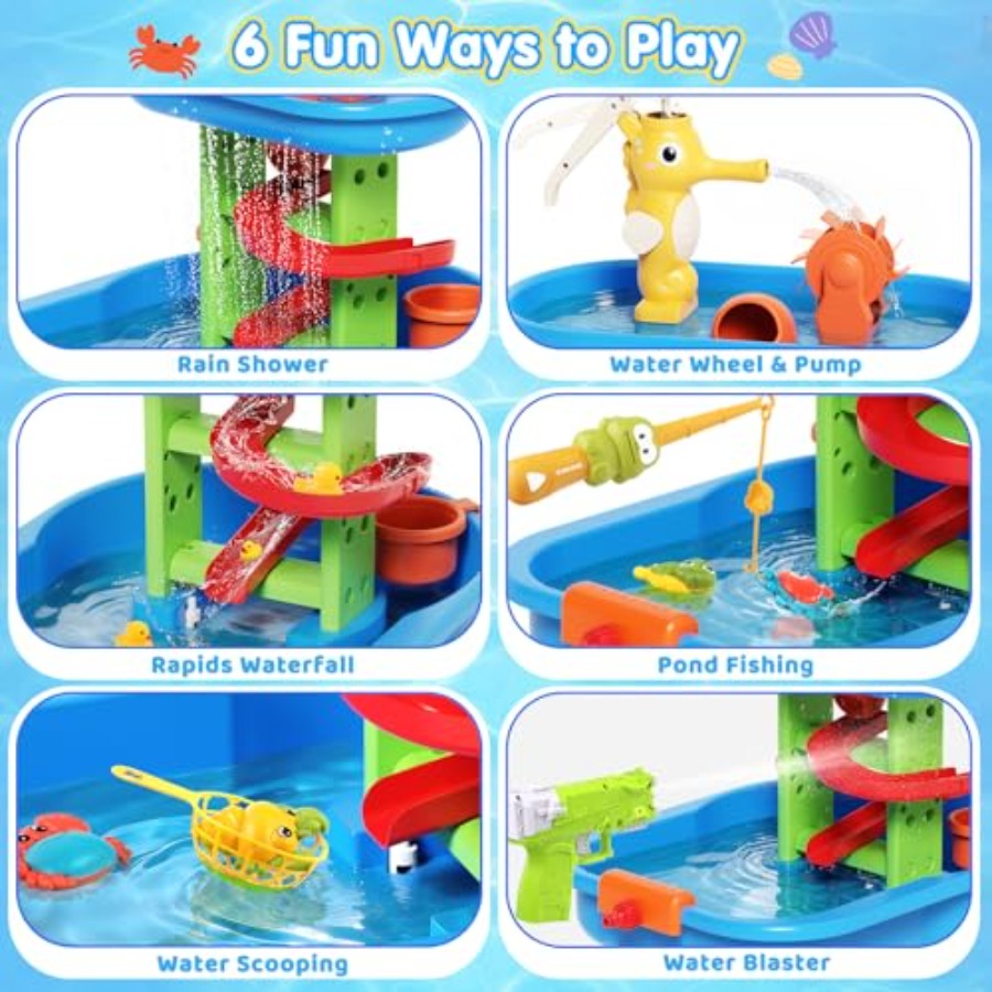 Outdoor water table for kids 3 - Kids Outdoor Water Play Table review and price
