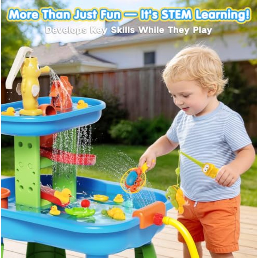 Outdoor water table for kids 3 - Kids Outdoor Water Play Table review and price