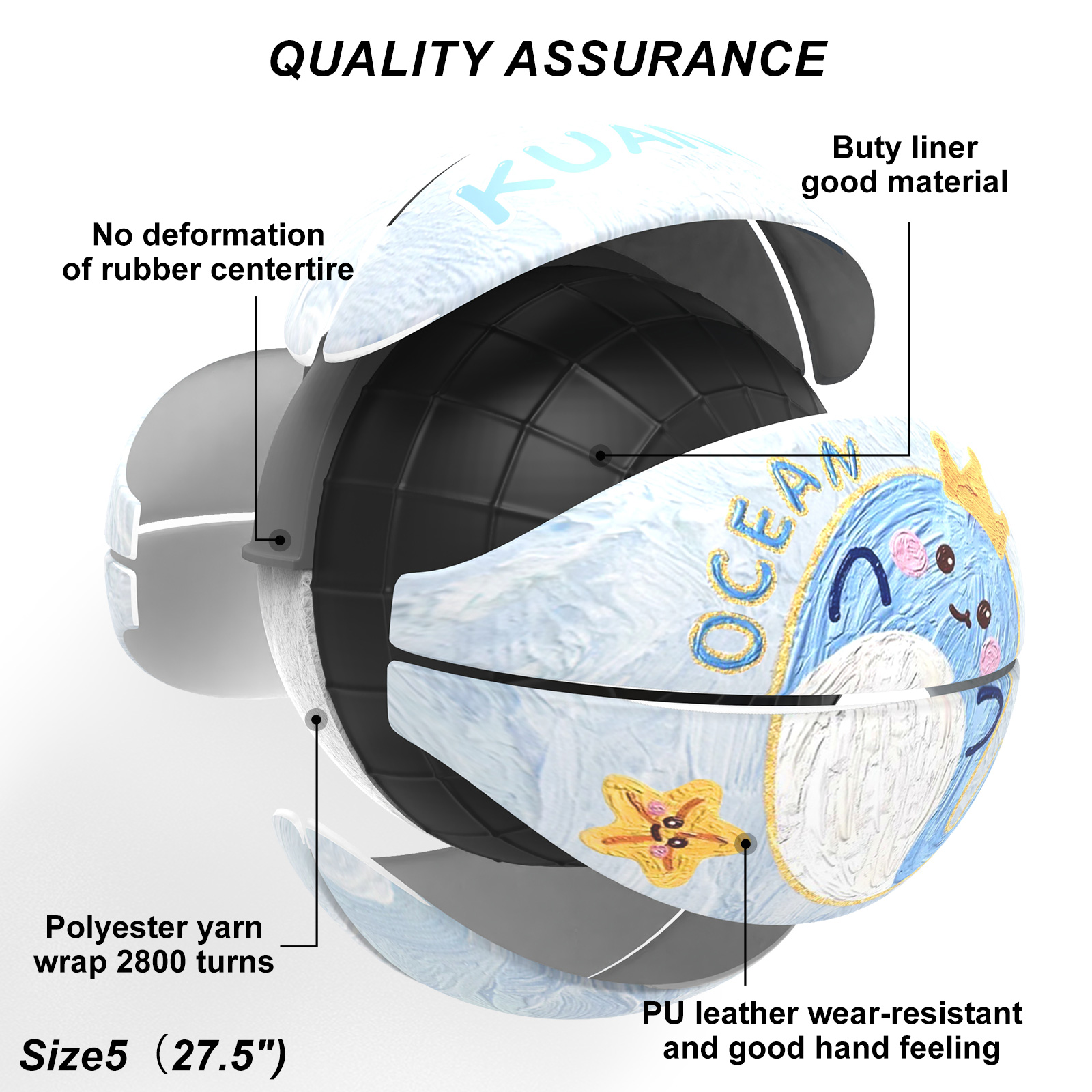 Kuangmi Whale Children's Baske - Kids Outdoor Basketball review and price