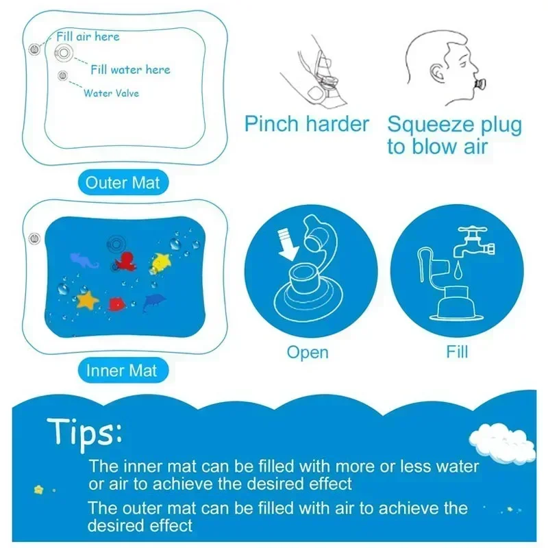 Baby Water Play Mat PVC Inflat - Kids Outdoor Water Play Table review and price