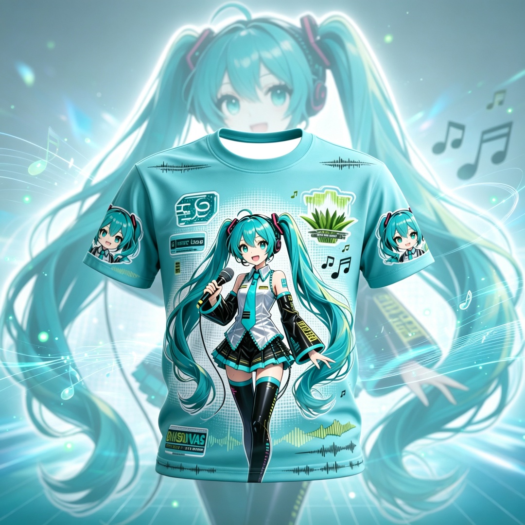 Hatsune Miku Anime Pattern Sum - Kids Outdoor Outfit review and price